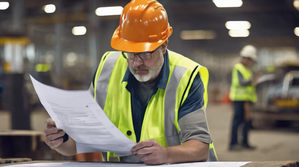 Construction worker during the HAZWOPER refresher in Maryland