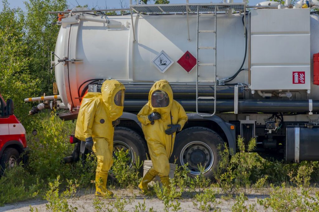 Men in suits for 24-hour HAZWOPER in Florida