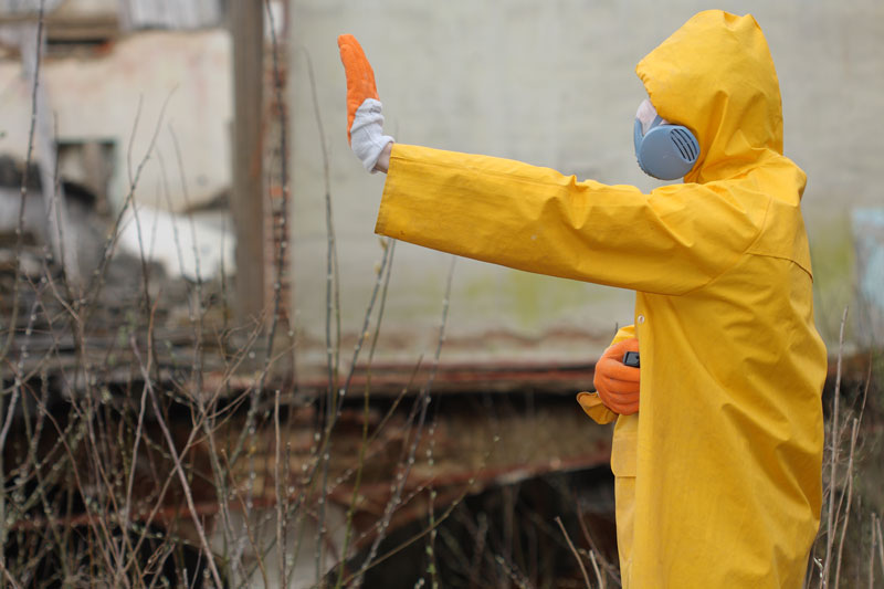 Man in suit for 40-hour HAZWOPER in Colorado