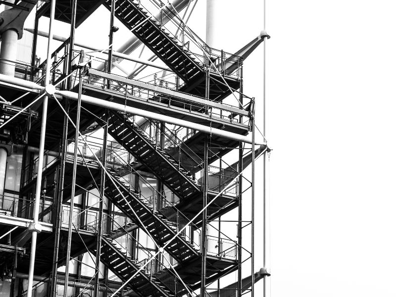 Stairs for OSHA fall protection training in Florida