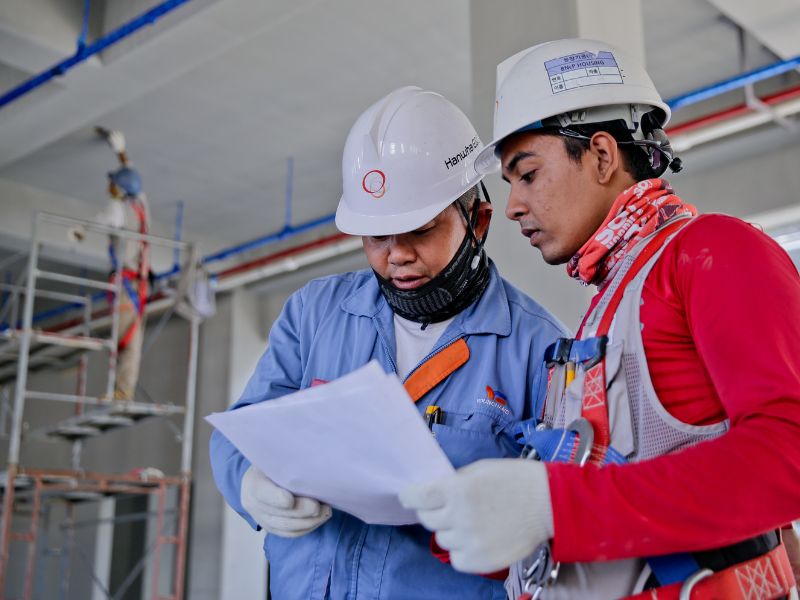 Men on construction site for HAZWOPER certification in Oklahoma