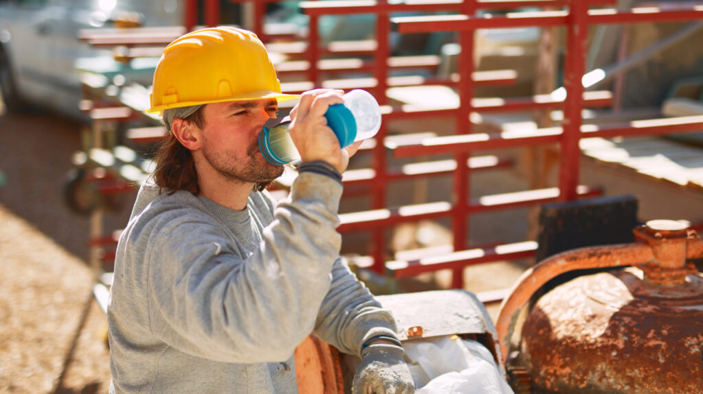 Experienced Construction Site Worker After Online Heat Stress Refresher Course
